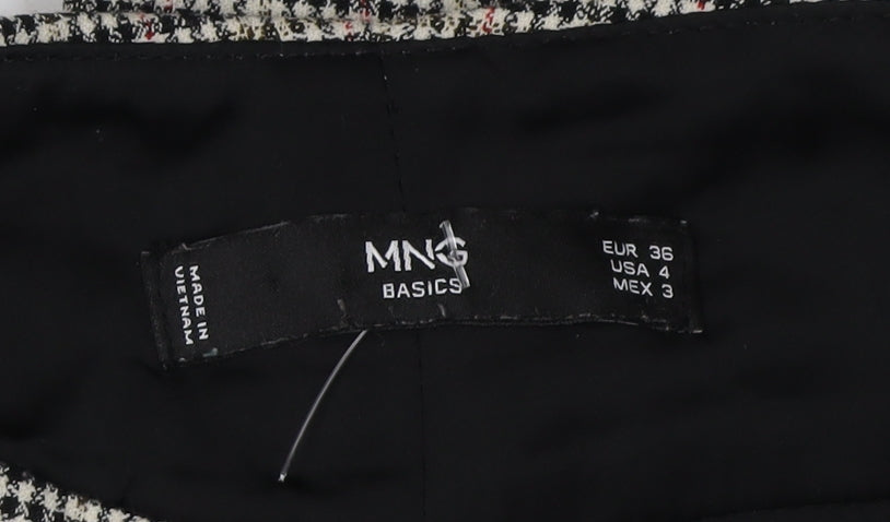 MNG Basics Women's Multicoloured Check Trousers Size 8