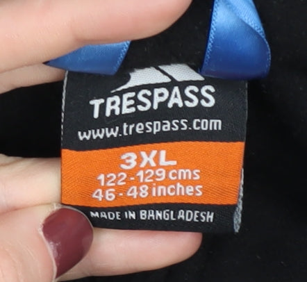 Trespass Men's Black 3XL Fleece Jacket, Full Zip Outdoor