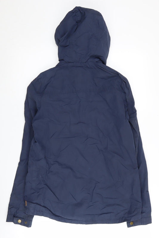 Fat Face Women's Blue Parka Jacket Size 8 Hooded Casual