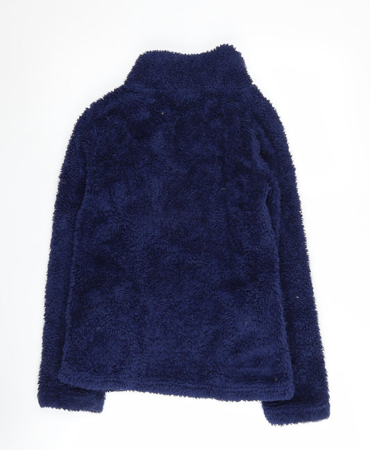 Next Women's Blue Henley Sweatshirt, Size 6
