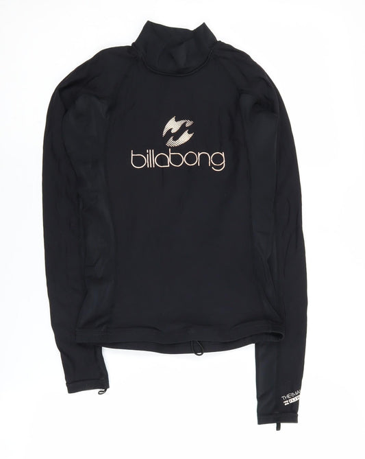 Billabong Women's Black Long Sleeve Surf Top Size 8