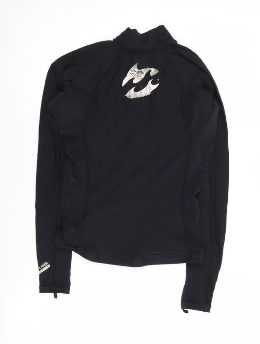 Billabong Women's Black Long Sleeve Surf Top Size 8