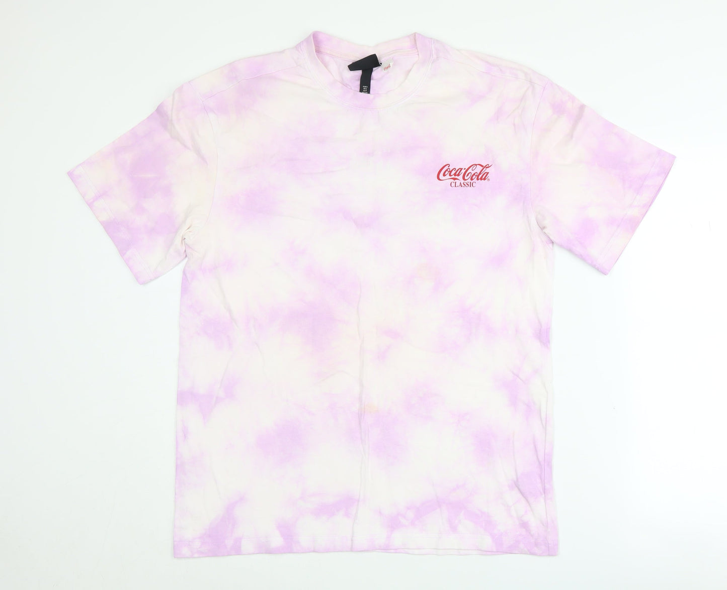 H&M Unisex Pink Relaxed Fit T-Shirt Size S