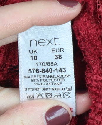 Next Women’s Red Lace Pullover Jumper Size 10