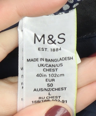 Marks and Spencer Men's Blue Suit Jacket 40