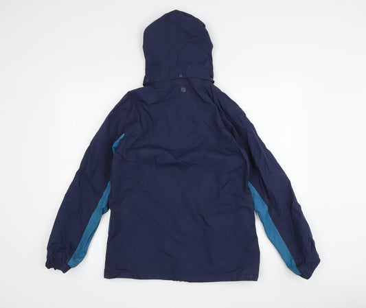 Mountain Warehouse Boys Blue Waterproof Rain Coat 13 Years