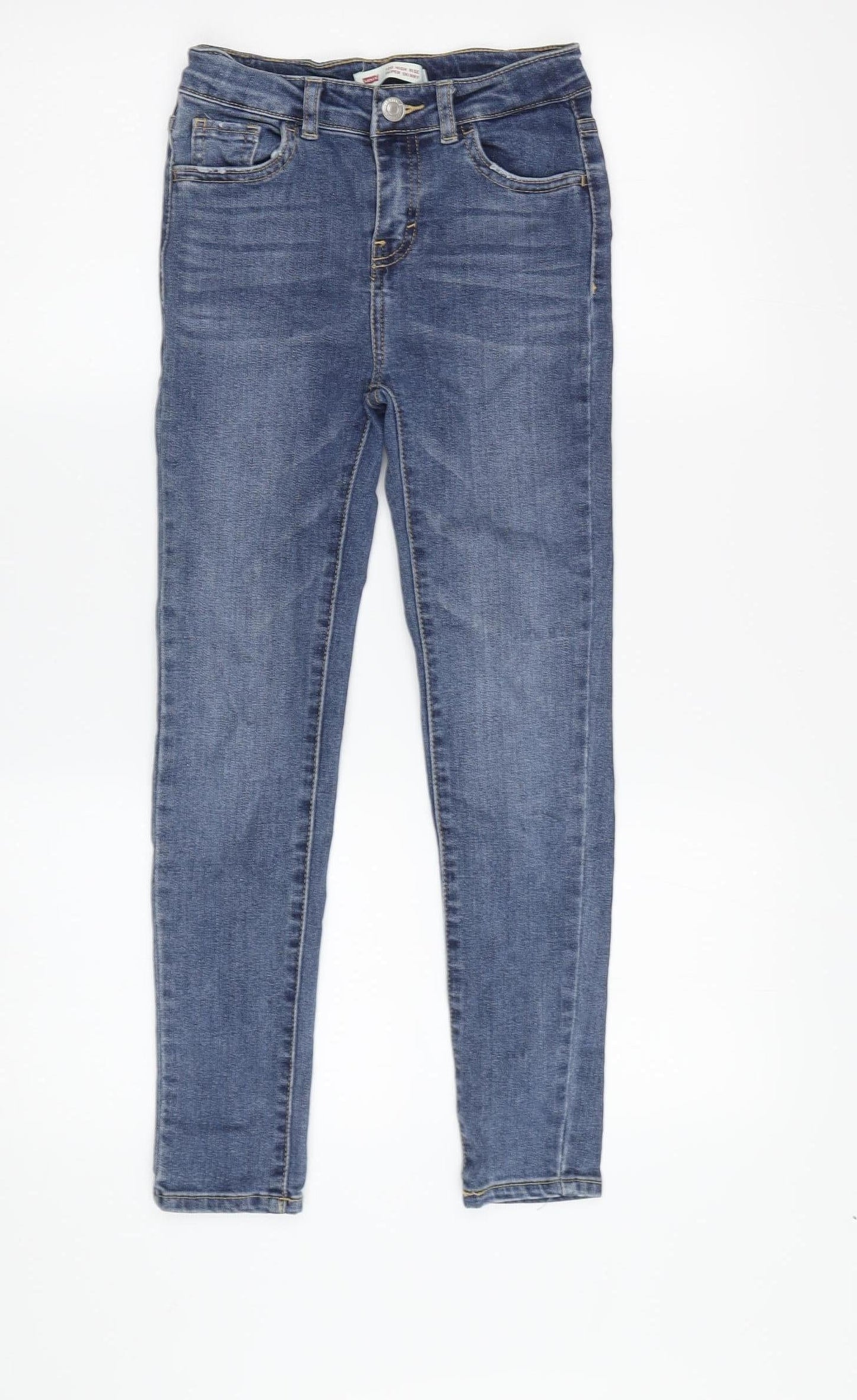 Levi's Girls Blue Skinny High Rise Jeans (8 Years)