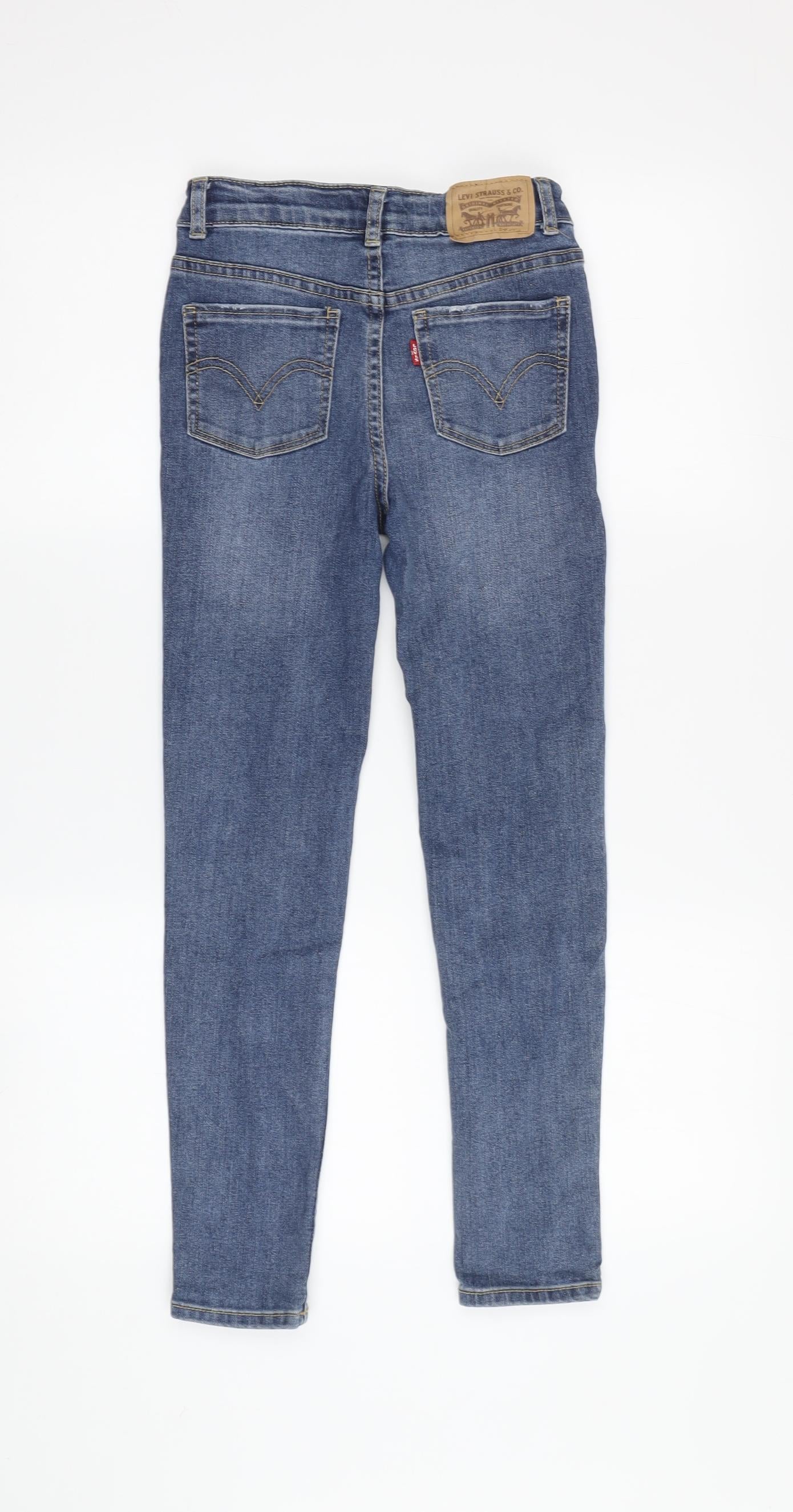 Levi's Girls Blue Skinny High Rise Jeans (8 Years)
