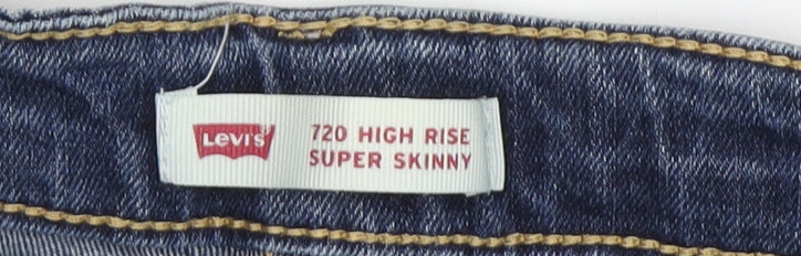 Levi's Girls Blue Skinny High Rise Jeans (8 Years)