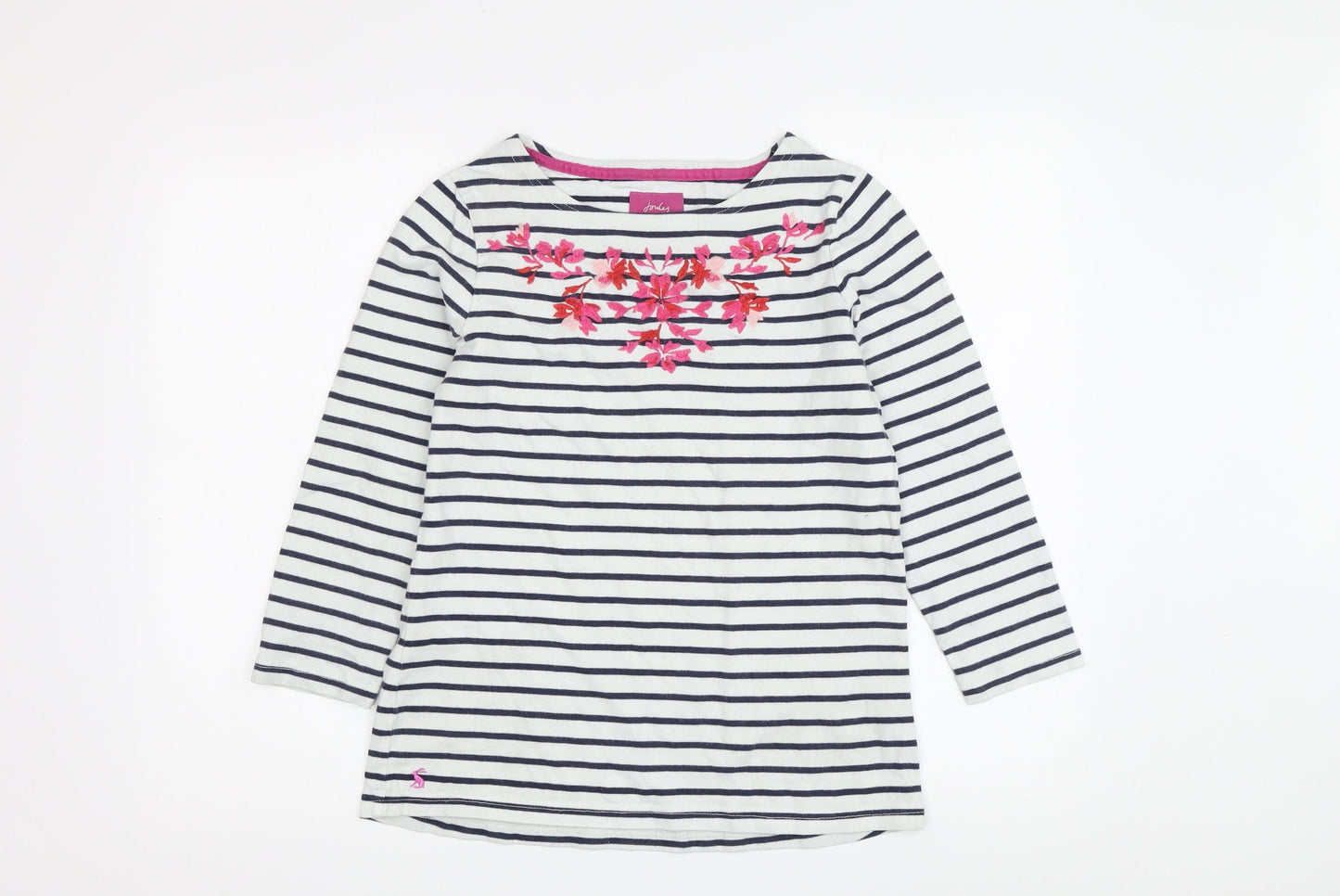 Joules Women's Multicoloured Striped T-Shirt, Size 10