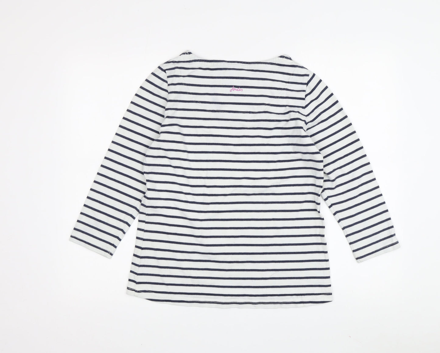 Joules Women's Multicoloured Striped T-Shirt, Size 10