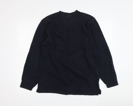 Next Men's Black V-Neck Sweatshirt M Pullover