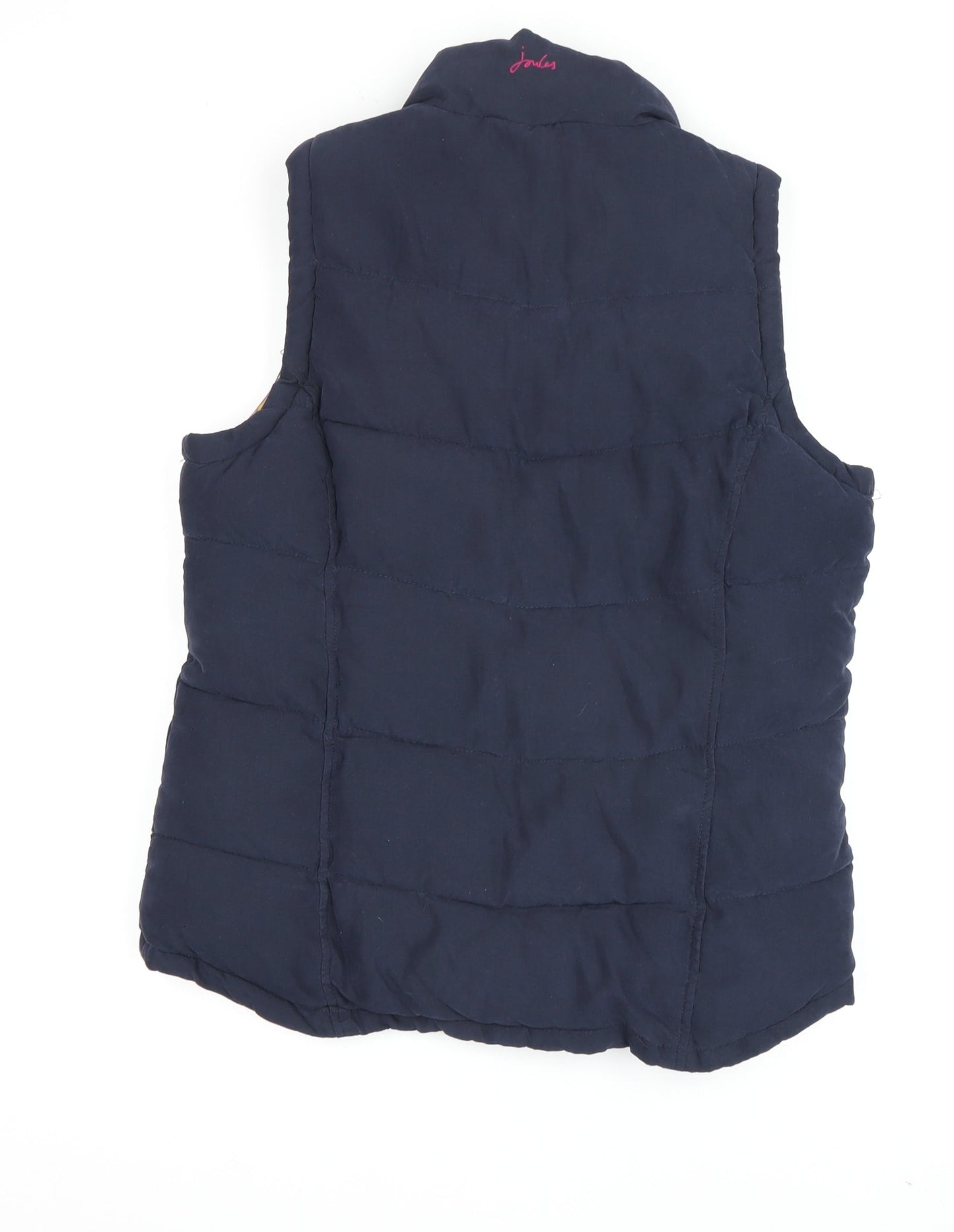 Joules Women's Blue Puffer Waistcoat Size 10 Casual