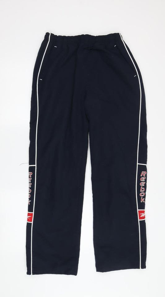 Reebok Boys Black Track Pants JXL Elastic Waist Sports