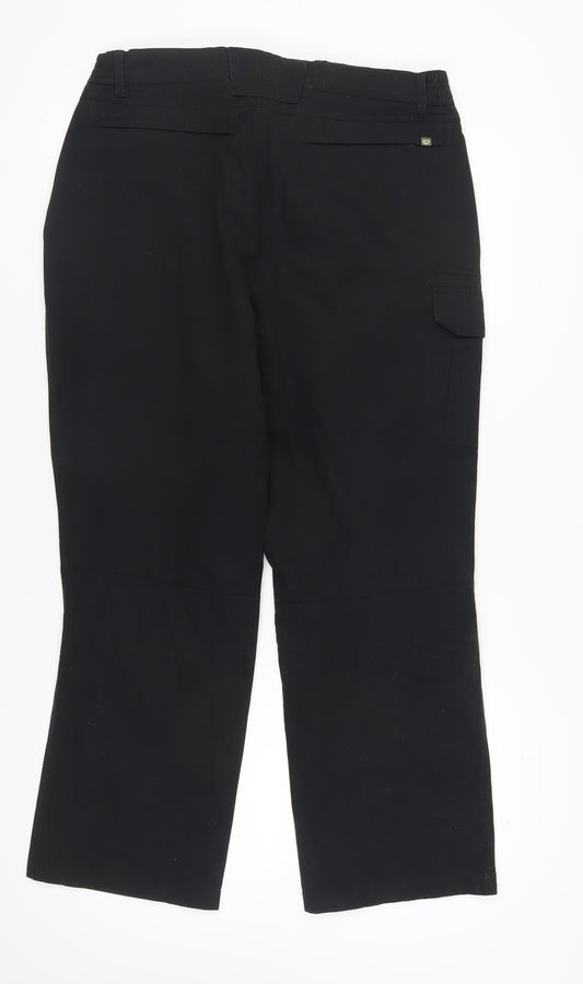 Brasher Black Men's Cargo Trousers, 38 Regular