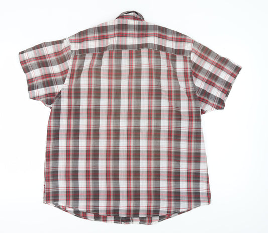 Lee Cooper Men's Multicoloured Plaid Button-Up Shirt XL