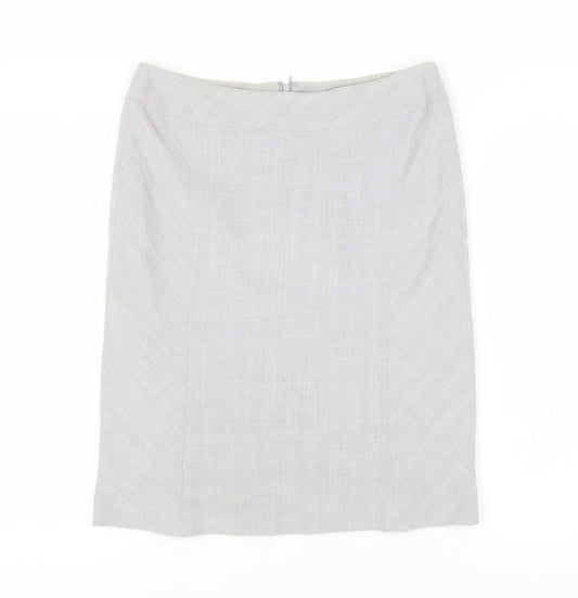 Precis Petite Women's Grey Pencil Skirt Size 12