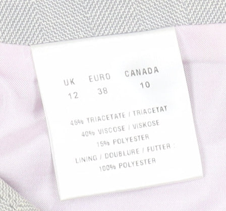 Precis Petite Women's Grey Pencil Skirt Size 12