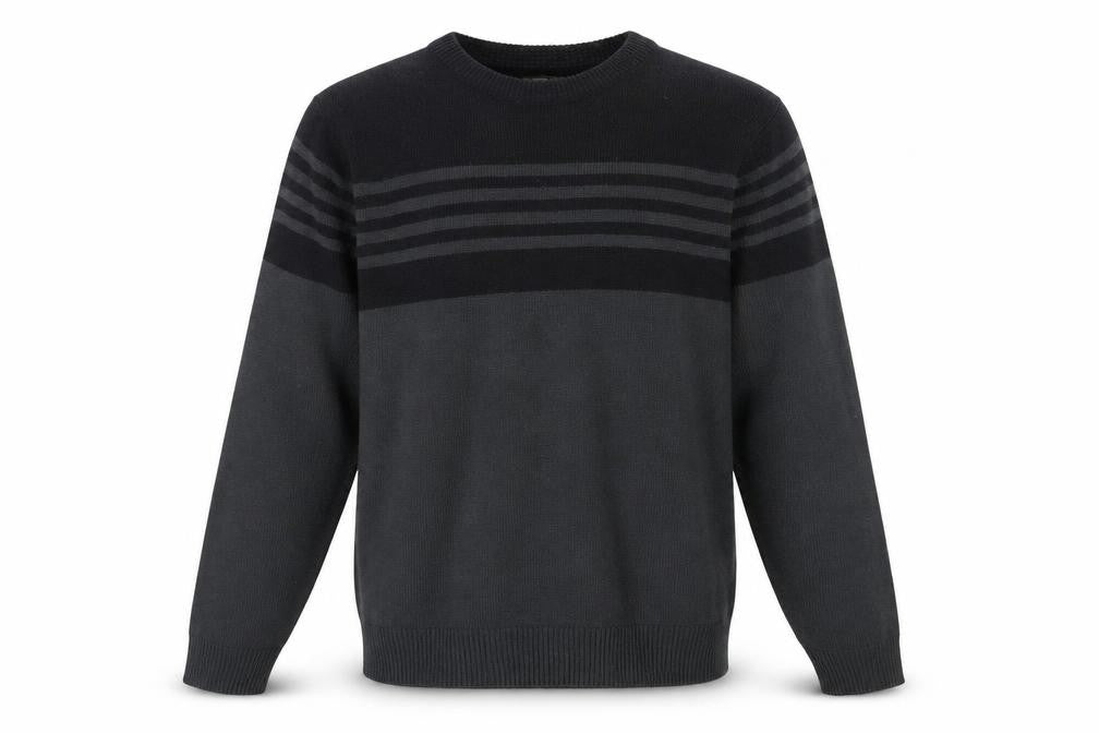 Front view of Kensington Dockside Black Striped jumper L