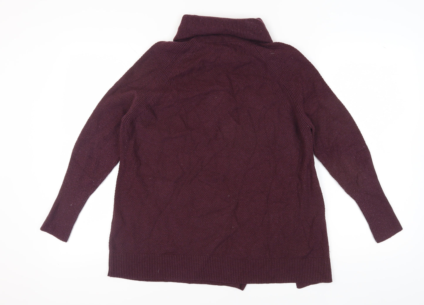 Warehouse Women's Purple Roll Neck Pullover Jumper Size 12