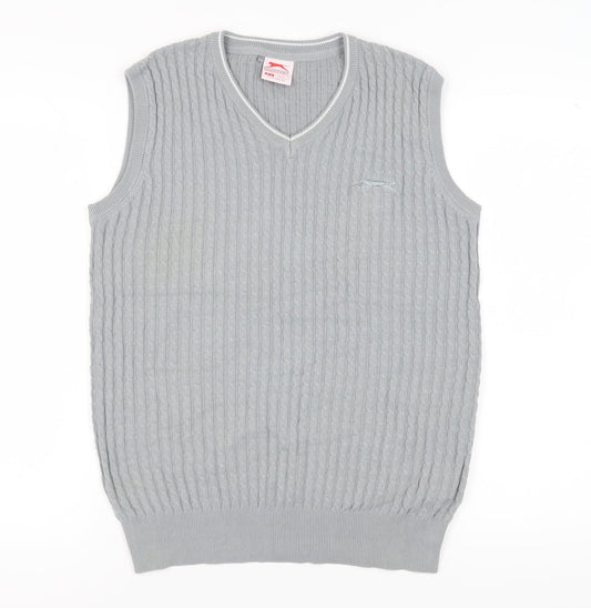 Slazenger Women's Grey V-Neck Vest Size 16