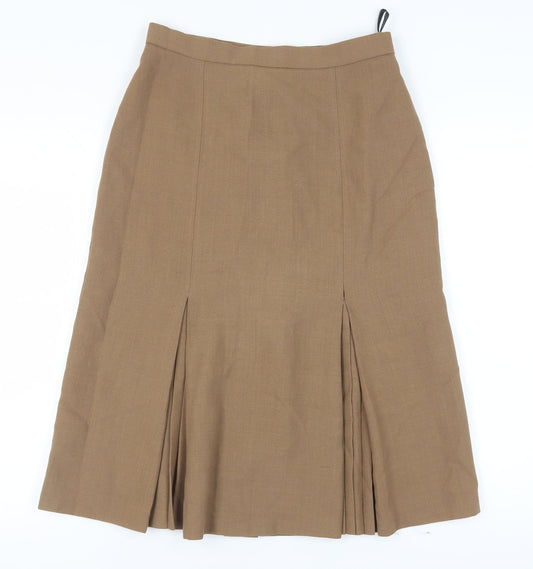 Jacques Vert Women’s Brown Midi A-Line Skirt, Size 14