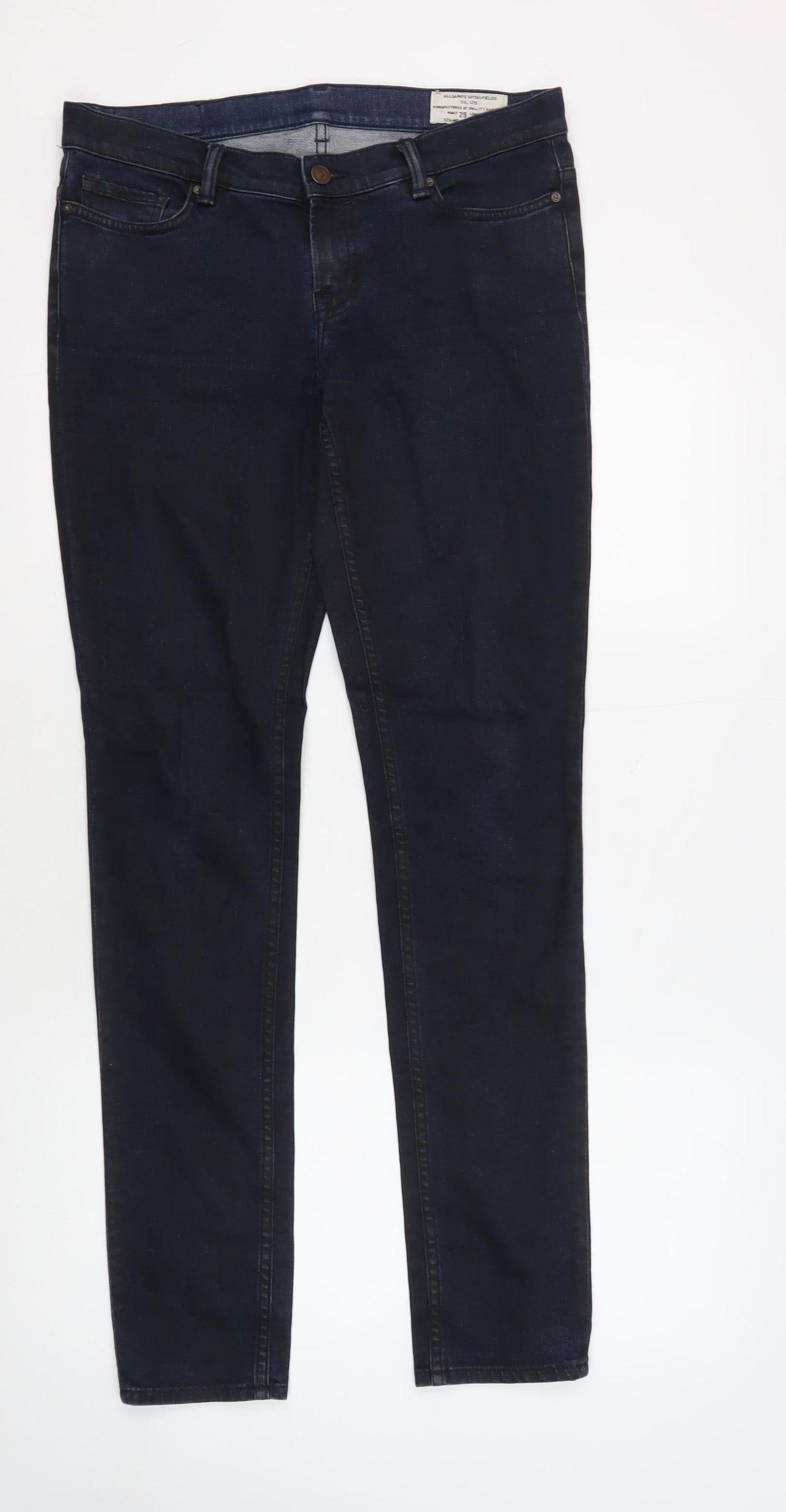 AllSaints Men's Blue Skinny Jeans Size 29
