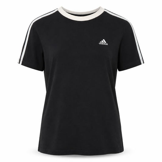 Womens UK Size XS adidas Black 100% Cotton T-Shirt