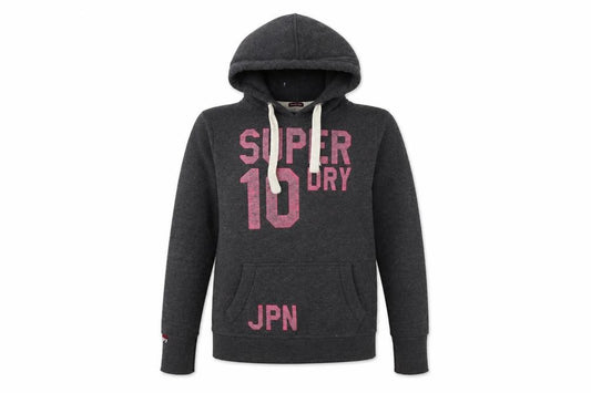 Womens UK M Regular Superdry Grey Pullover Hoodie