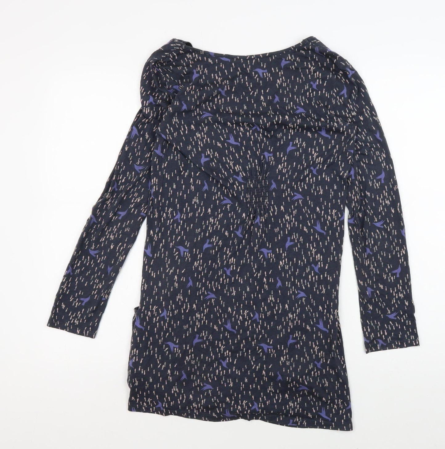 White Stuff Women's Navy Blue Long Sleeve Tunic Top