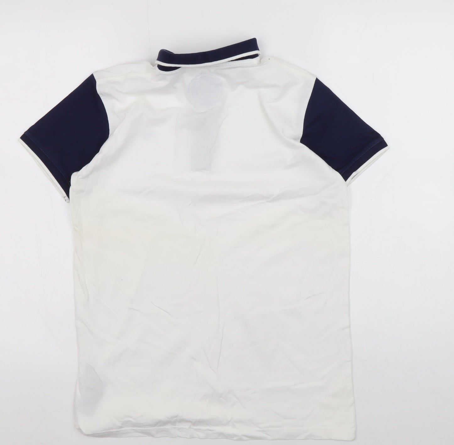 Blue Zoo Boys White and Black Polo Shirt 12-13 Years