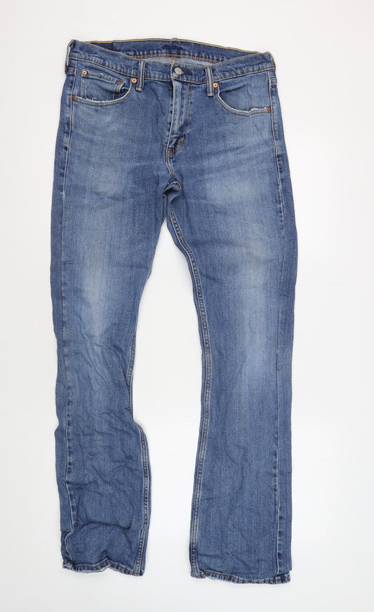Levi's Men's Blue Straight Jeans - Size L Regular Fit