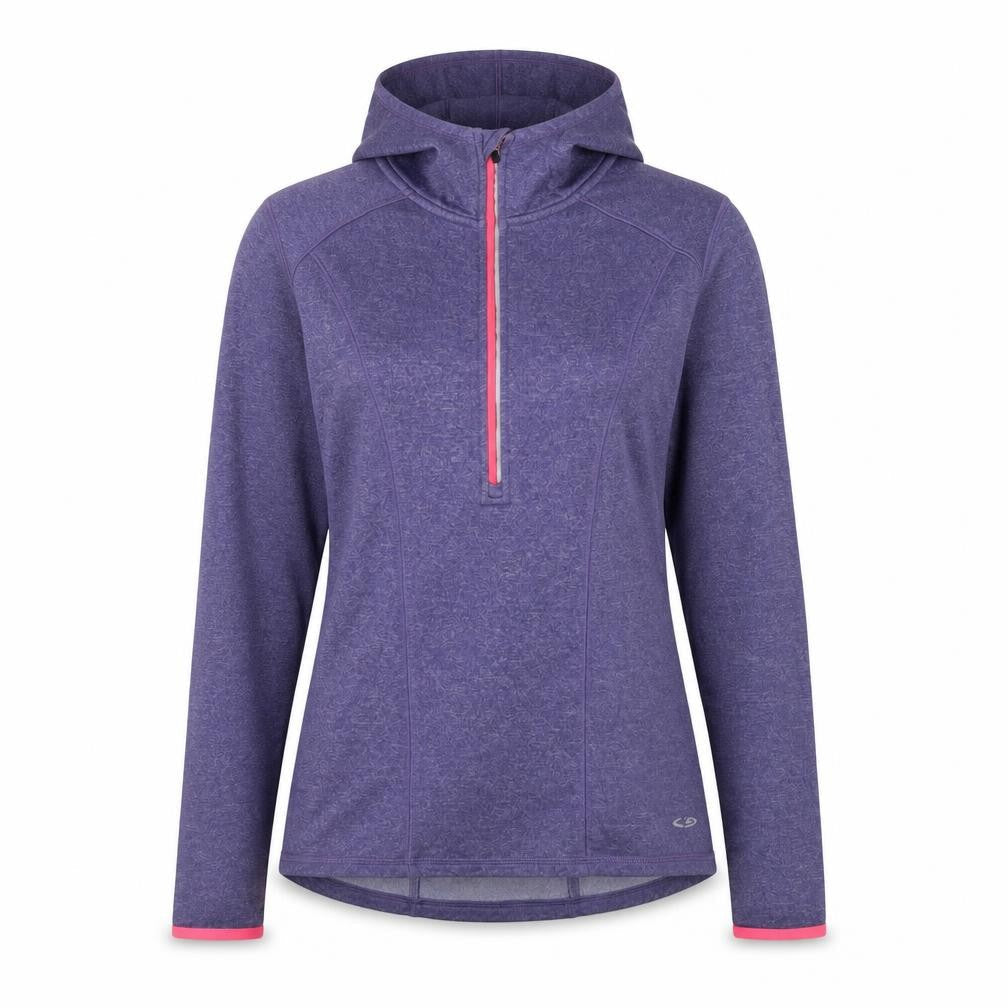 Womens UK 8 Athletic Champion Purple Pullover Hoodie