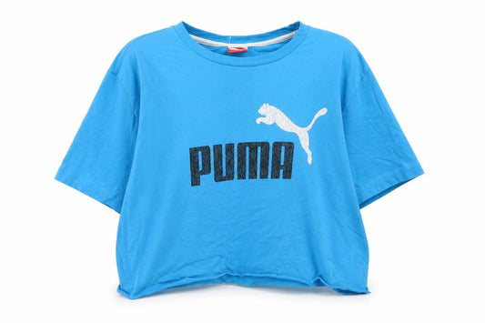 Puma Unisex Blue XL Basic T-Shirt, Breathable, Sports