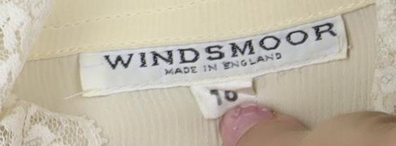 Windsmoor Women's Ivory Lace Blouse Size 16