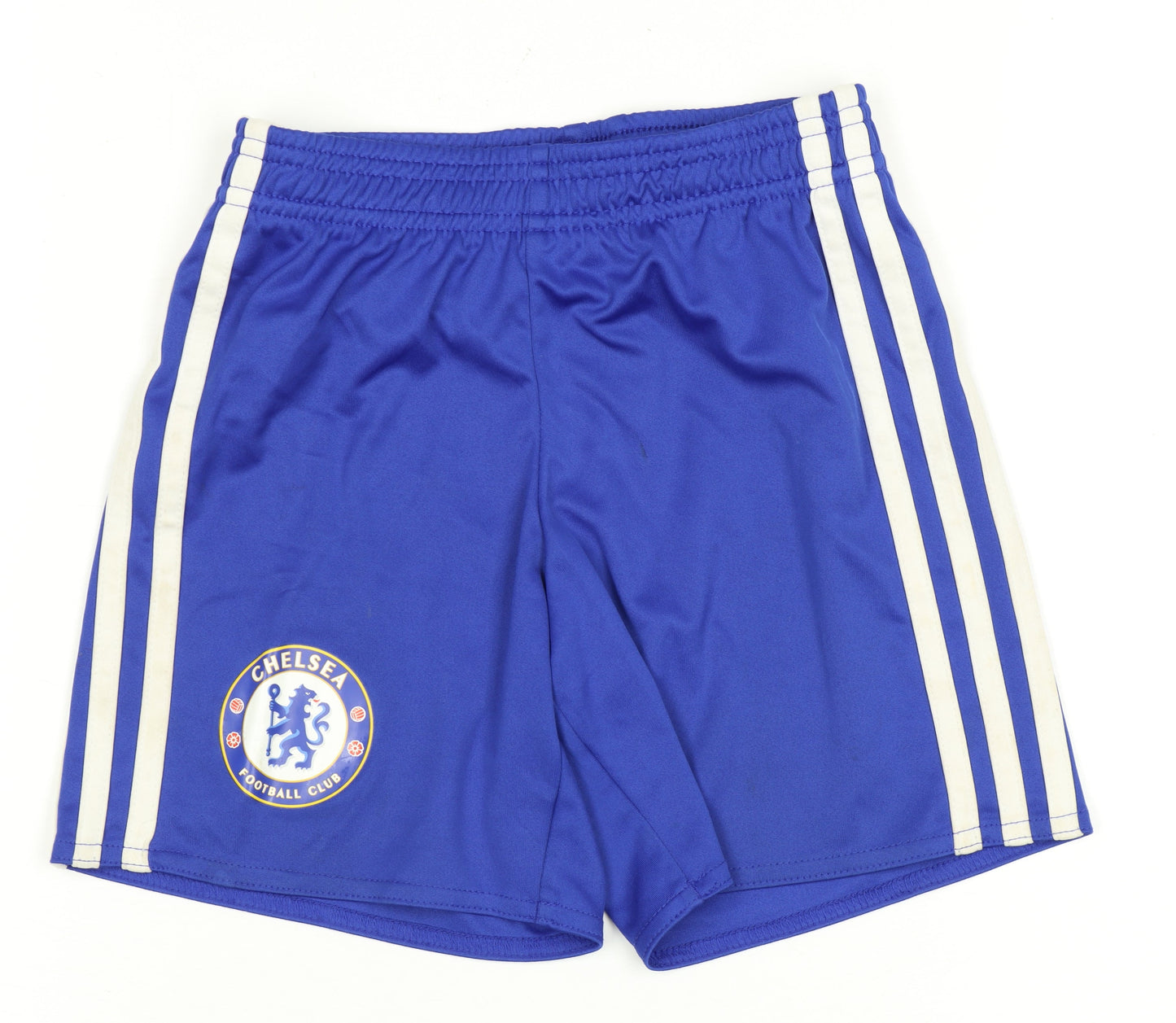 Adidas Boys Blue Athletic Football Shorts 5-6 Years