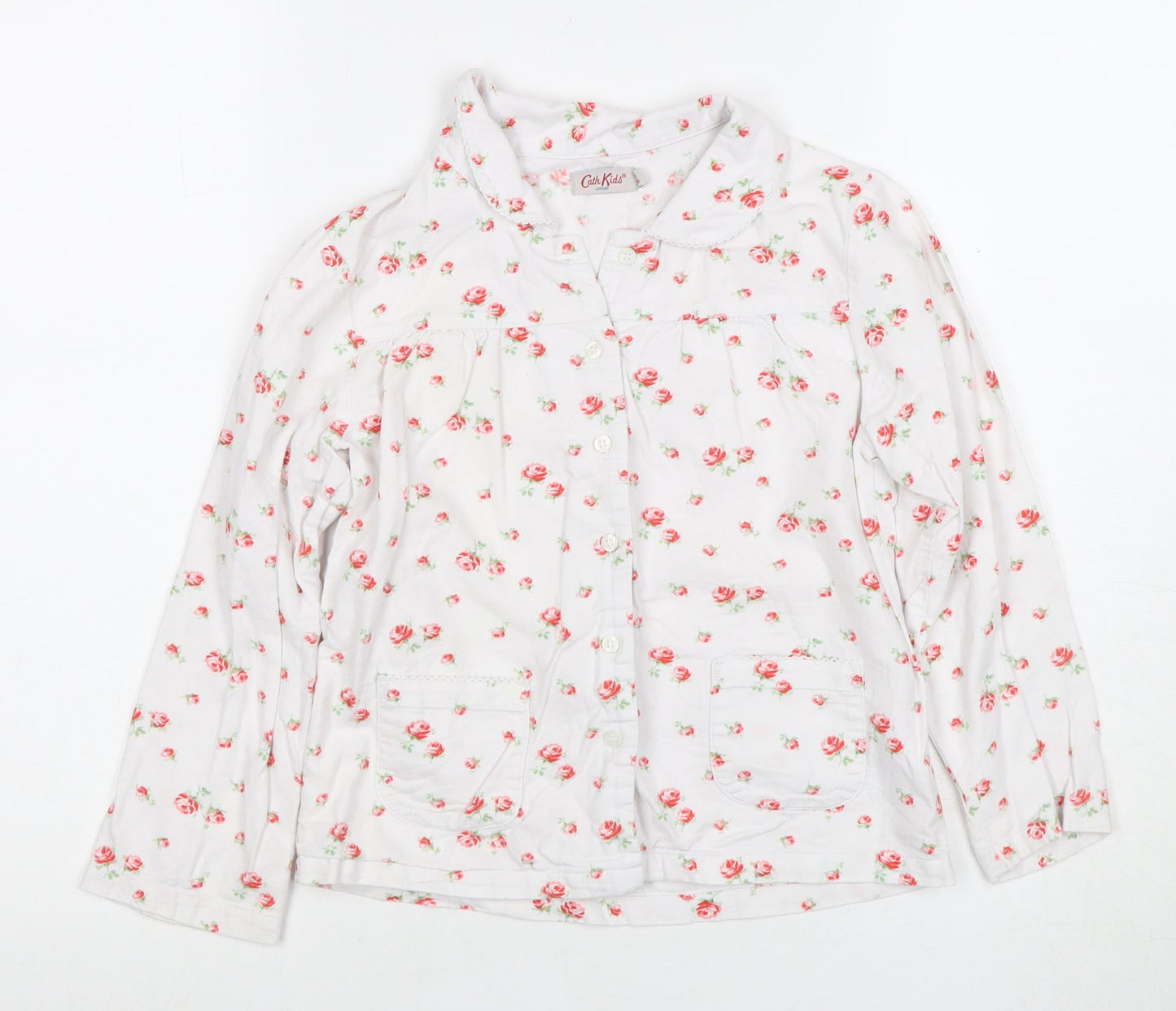 Cath Kidston Floral Girls Button-Up Shirt, Multicoloured, 7-8 Years