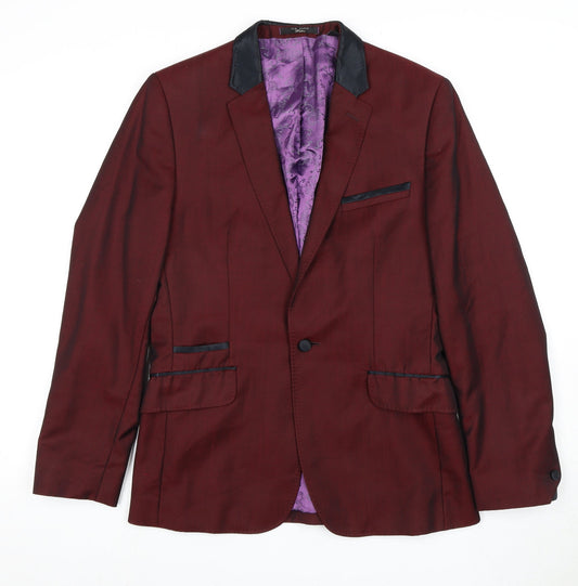Ted Baker Men's Red Suit Jacket 36R