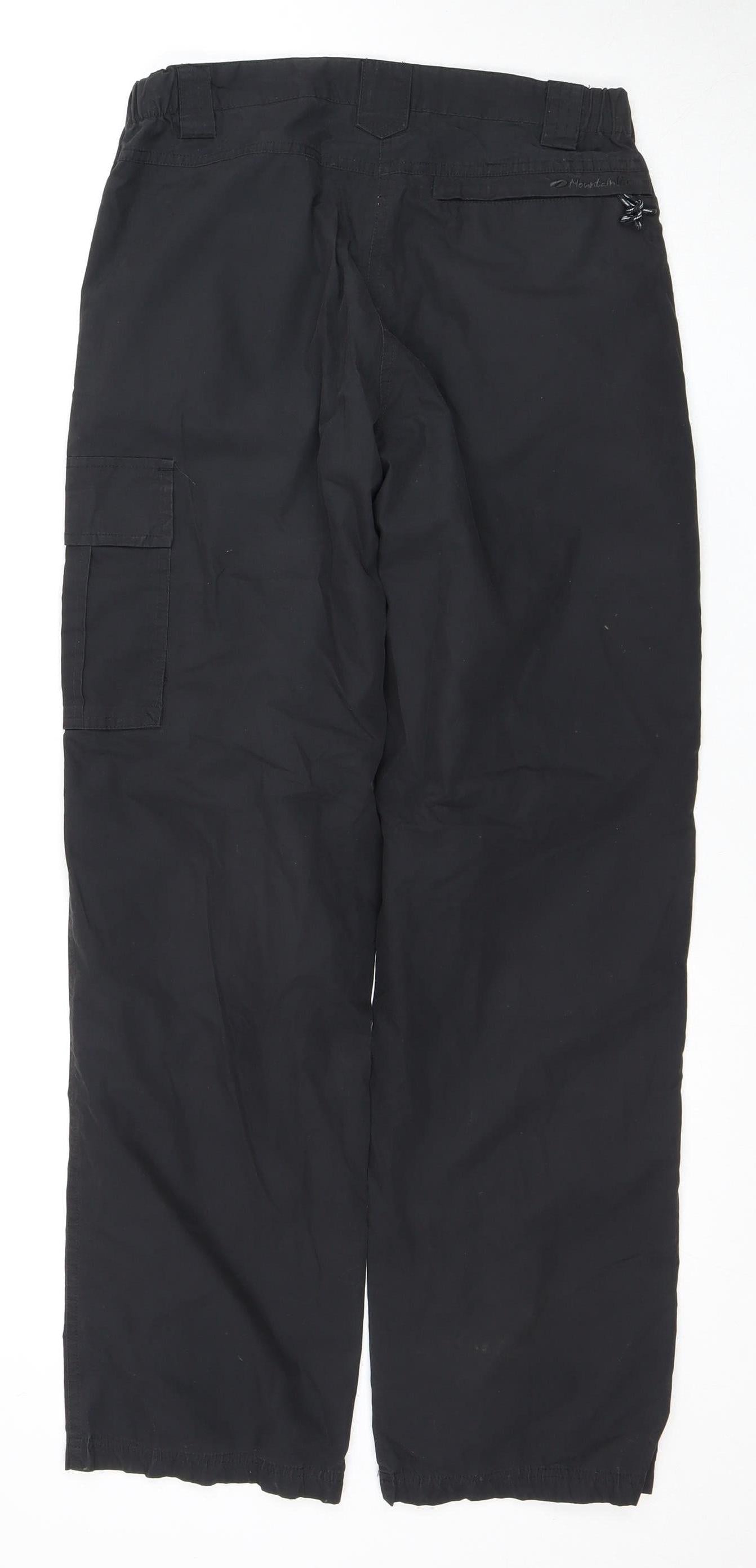 Mountainlife Women's Black Cargo Trousers Size 8