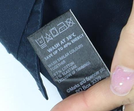 Marks and Spencer Women's Blue Regular Fit Jeans Size 10
