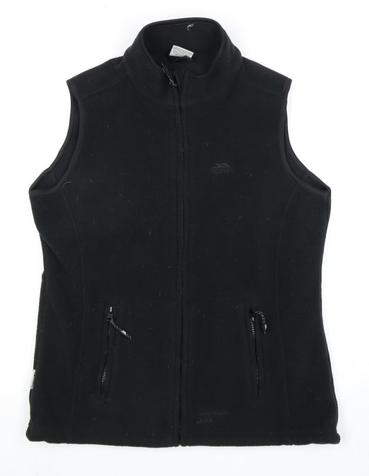 Trespass Women's Black Fleece Waistcoat, M, Full Zip