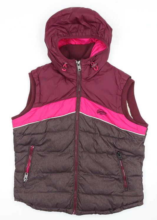 Superdry Women's Multicoloured Puffer Waistcoat L