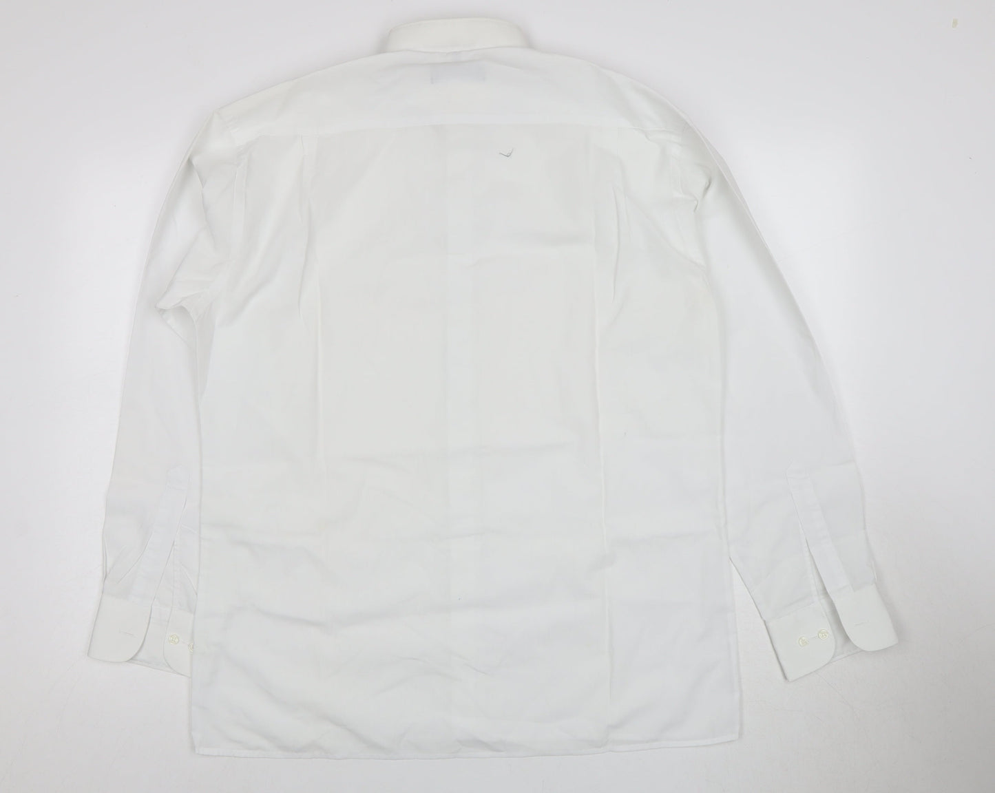 Disley Men's White Regular Fit Formal Dress Shirt