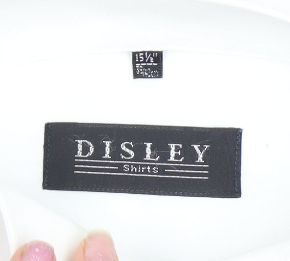 Disley Men's White Regular Fit Formal Dress Shirt