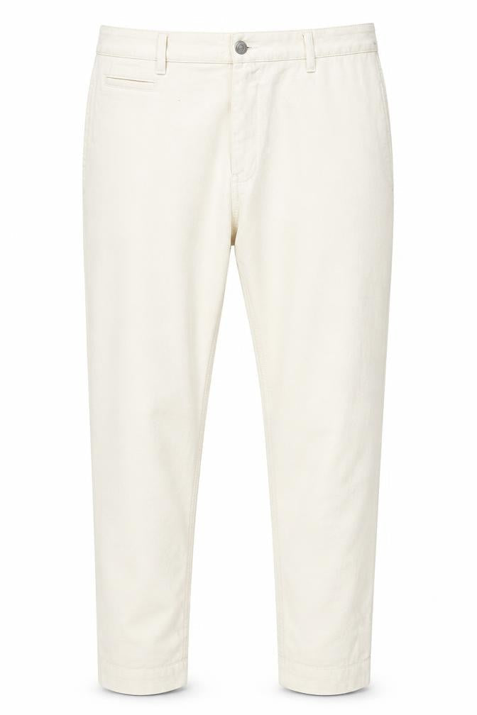ZARA Men's Beige Denim Jeans, Size 34, Button Closure