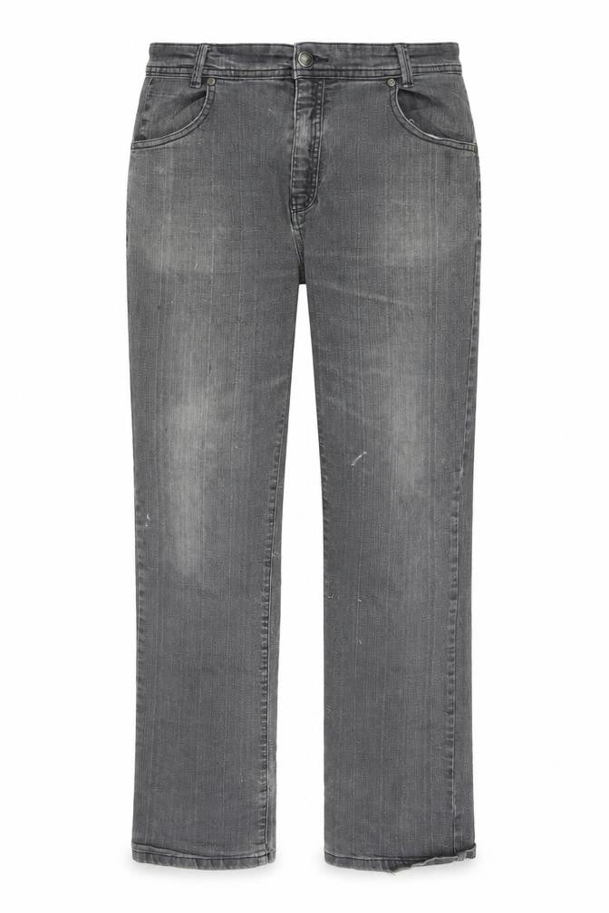 Nisko Women's Grey Straight Jeans Size 14 Distressed