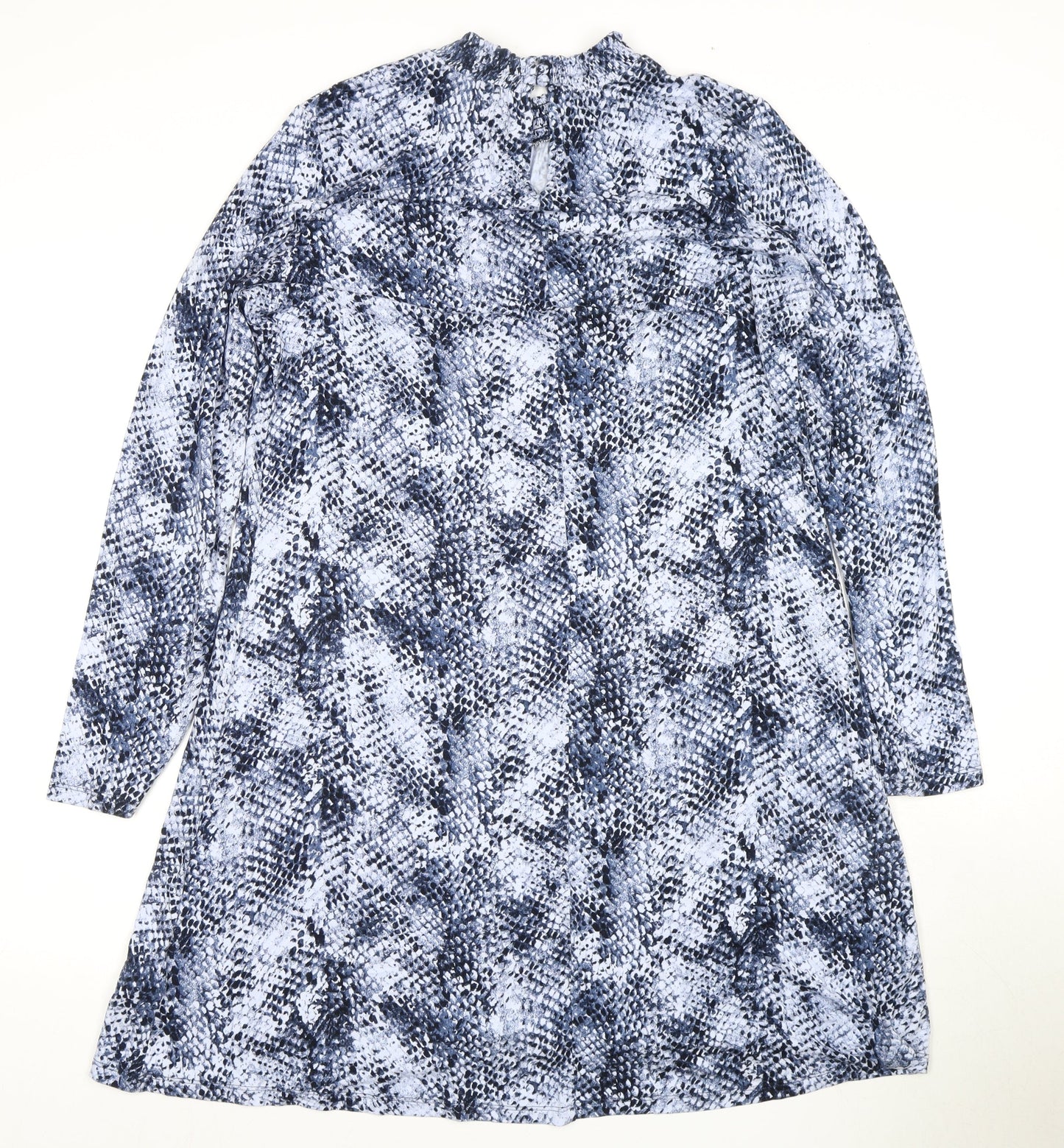 Marks and Spencer Blue Animal Print Dress, 14, Women