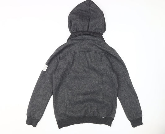 Bu Zhiliang Pin Men's Grey Hoodie, Size M, Pullover, Logo