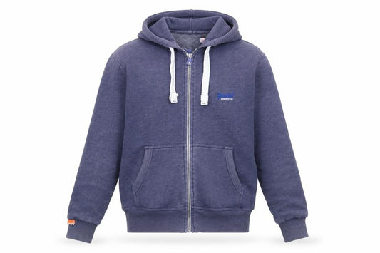 Mens UK M Regular Superdry Blue Full Zip Hoodie