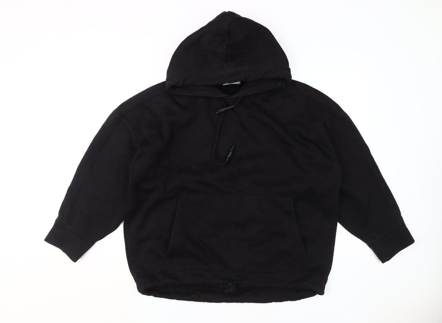 Zara Women's Black Pullover Hoodie M